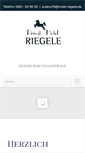 Mobile Screenshot of hotel-riegele.de