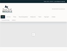 Tablet Screenshot of hotel-riegele.de